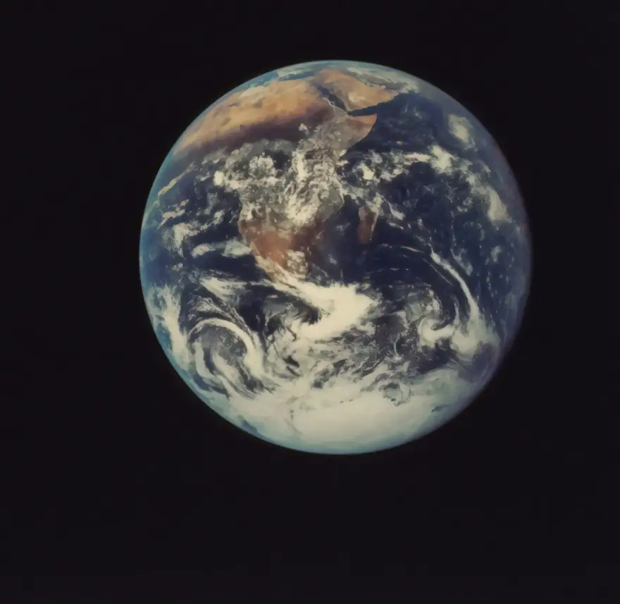 Earth seen from space.